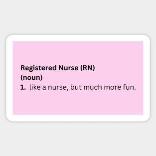 Definition Registered Nurse Sticker